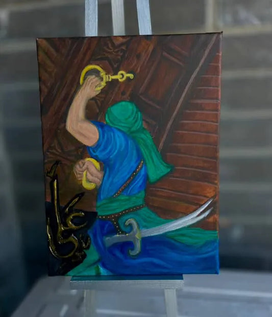 Door of Khaybar – Hand-Painted Canvas